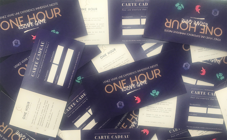 Bons cadeaux One Hour Escape Game entreprise